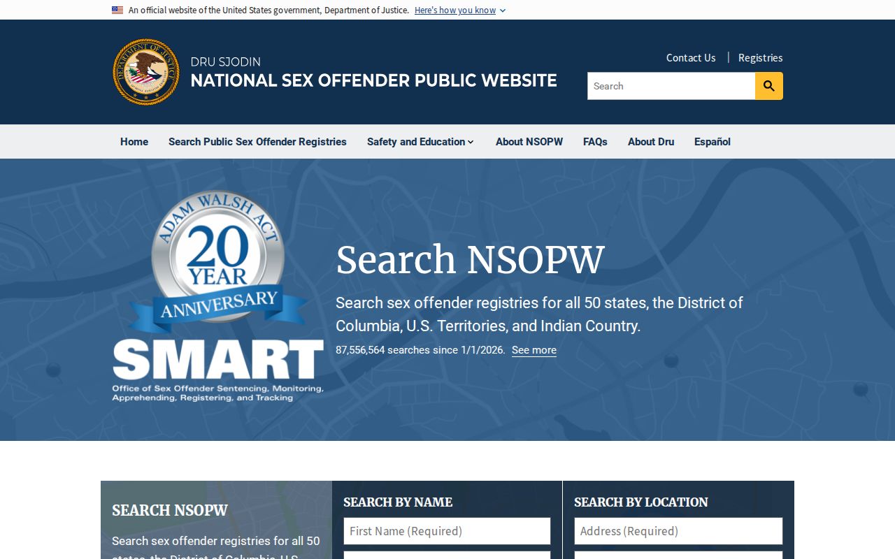 Sullivan County sex offender lookup through the national NSOPW search