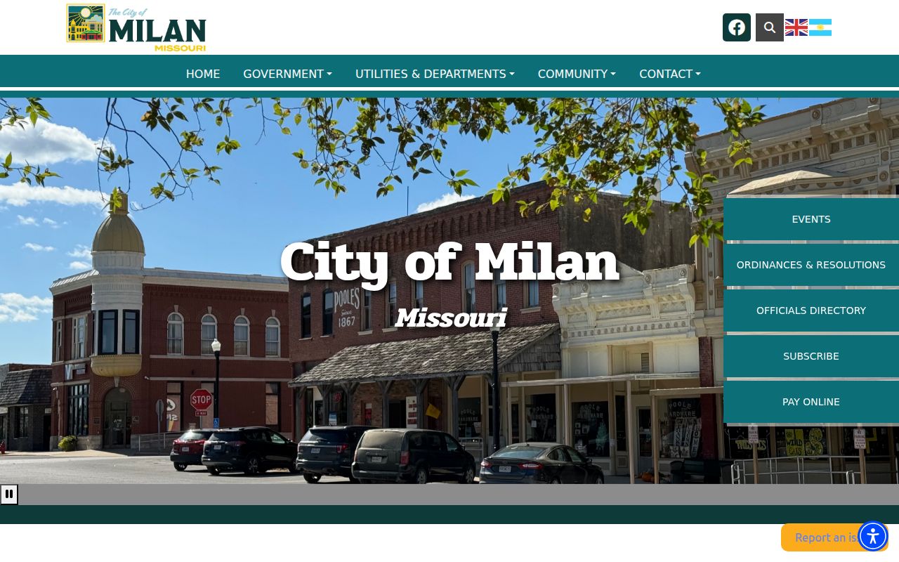 Milan record check and Sullivan County criminal records at the official city site